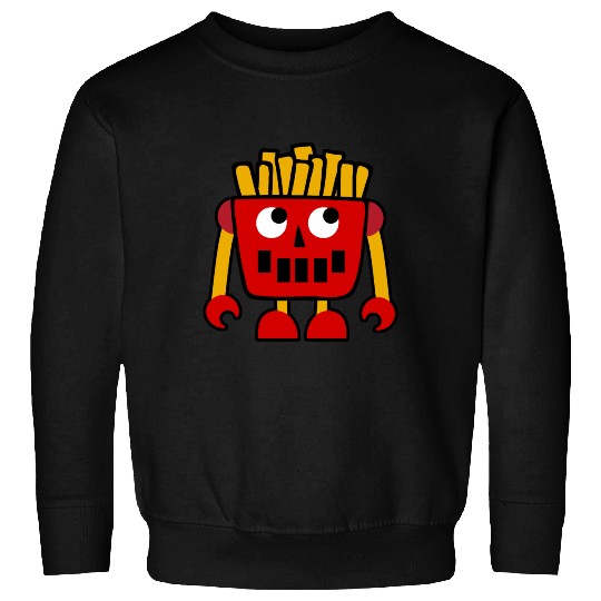 Burger Pizza French Fries Donut Robot Sweatshirts