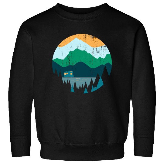 Wanderlust Campeing Mountains Nature Souvenir Gift Sweatshirts