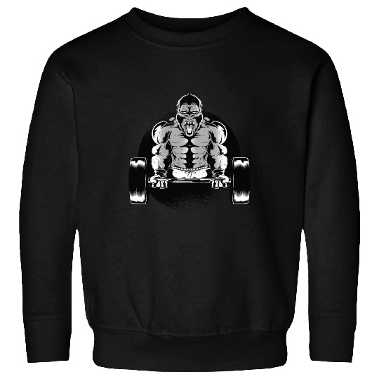 Gorilla Dumbell Sweatshirts