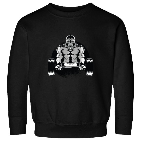 Gorilla Dumbell Sweatshirts
