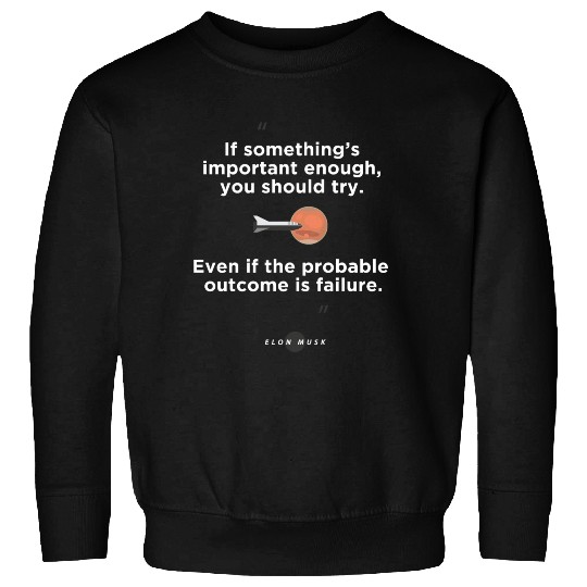Quotes from: Elon Musk on Failure Sweatshirts