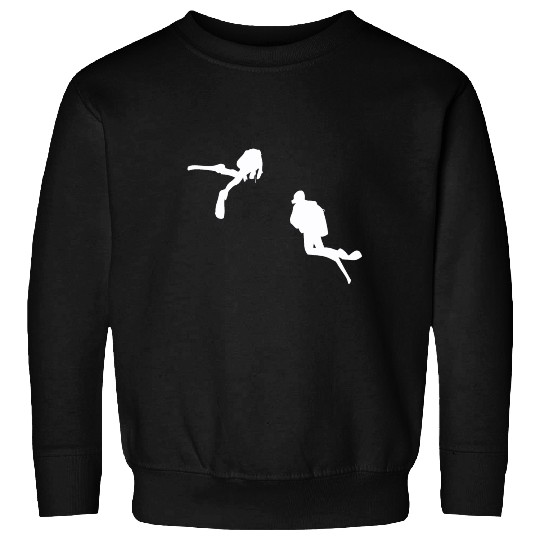 Diver Diving Snorkeling Swimming Goggles Sea Life Sweatshirts