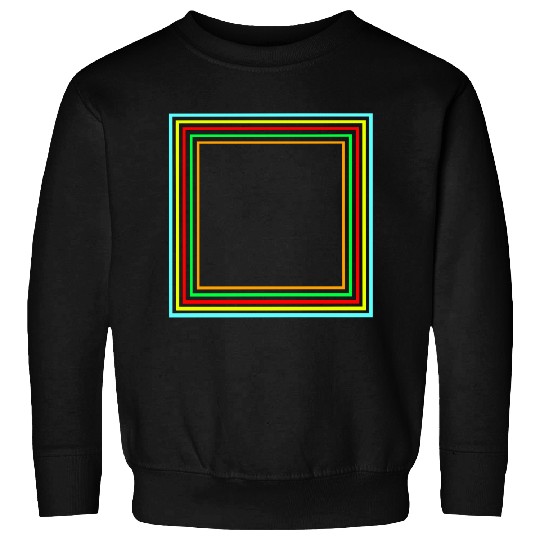 Geometric Square Colorful Design Sweatshirts