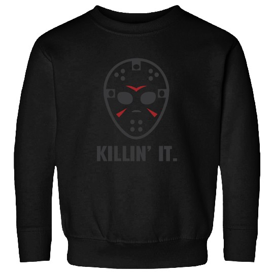 Killin It Friday 13TH Halloween Jason Mask Sweatshirts