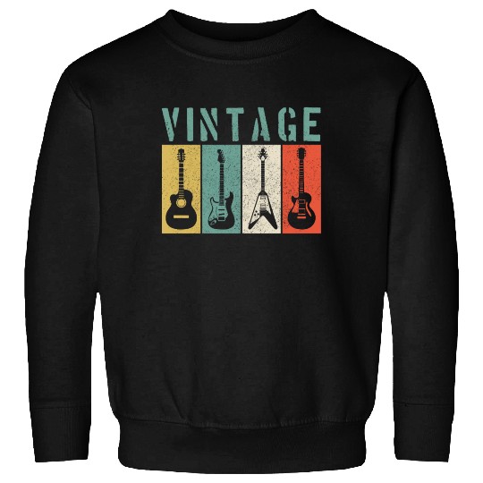 Guitar Player Vintage Gift Sweatshirts