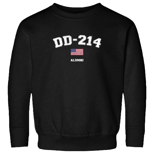 Dd 214 Us Armed Forces Alumni Usa Flag Vintage Sweatshirts