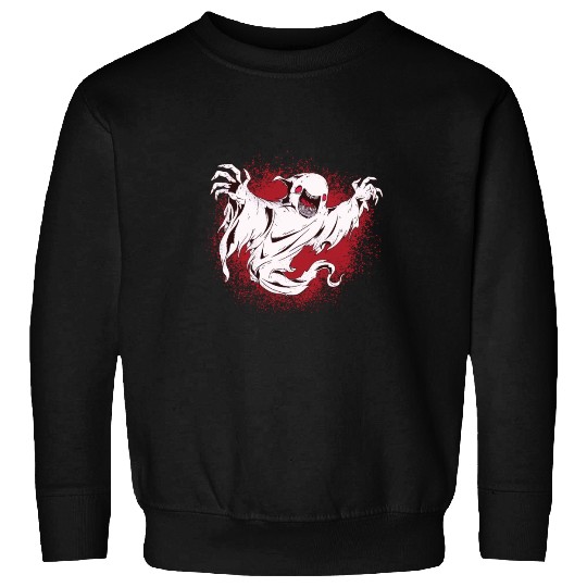 Creepy ghost halloween Sweatshirts with spooky ghost
