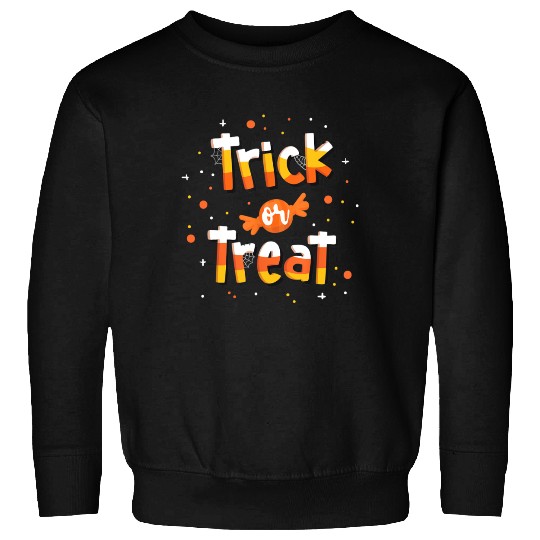 Trick Or treat Candy Yellow and Orange Cute Sweatshirts