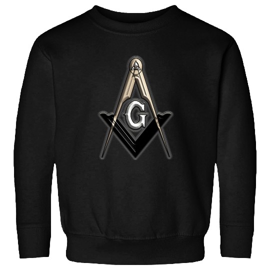 Freemason Compass Metal White Sharp Sweatshirts