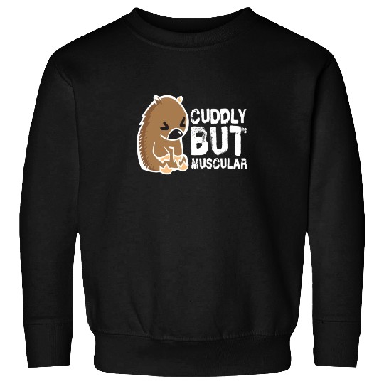 Cuddly But Muscular Wombat Sweet Australia Wild Sweatshirts