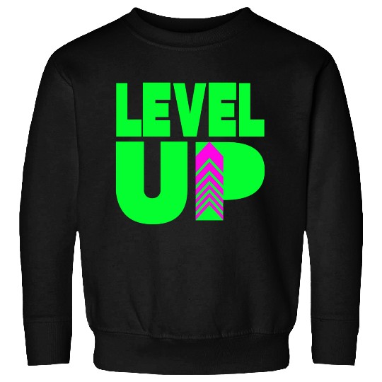 Level Up Neon Green Sweatshirts