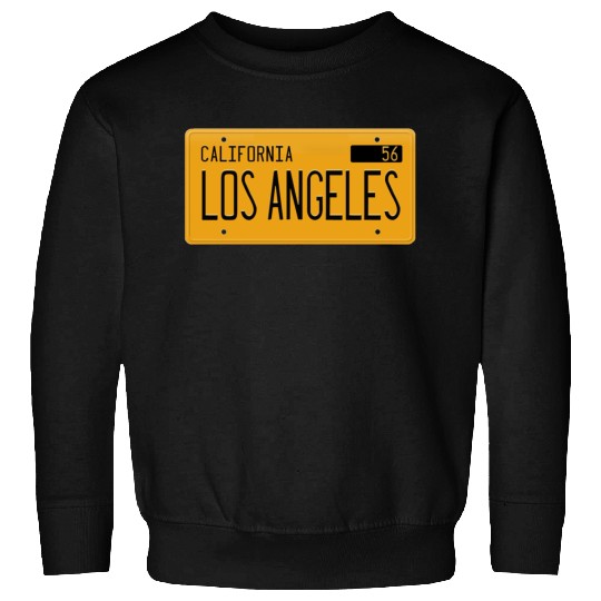 Los Angeles California 1956 yellow license plate Sweatshirts