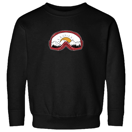 Skiing Goggles - For Skiers Sweatshirts