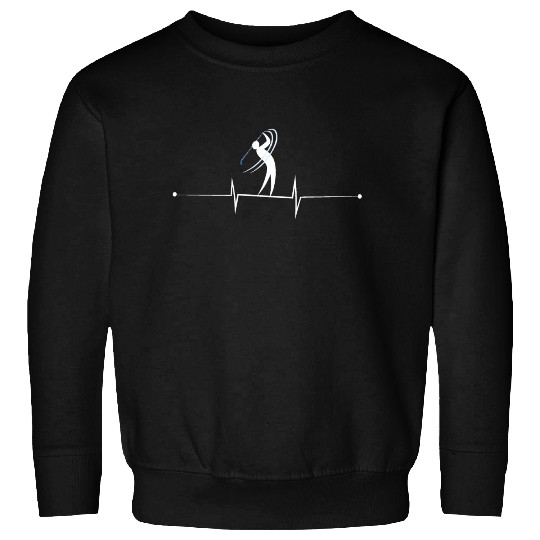 Love golf heartbeat Youth Sweatshirts