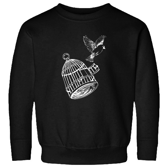 Tattoo Design Bird out of Cage Funny Gift Idea Sweatshirts