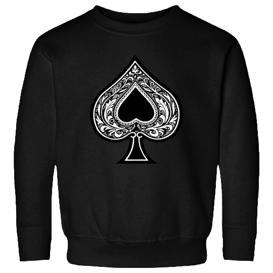 Poker spade - King Spade - Poker card Sweatshirts