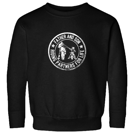 Dad and son riding partners for life Sweatshirts