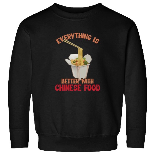 Chinese Food Expert Asian eating Noodles Foodie Sweatshirts