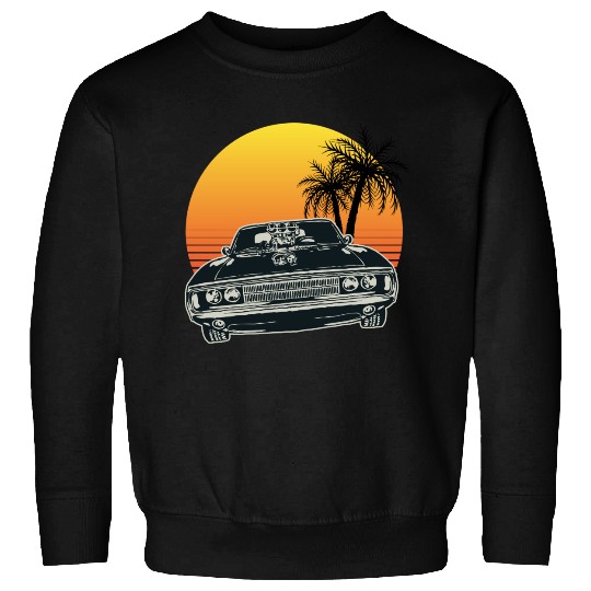 Muscle Car Sunset Sweatshirts