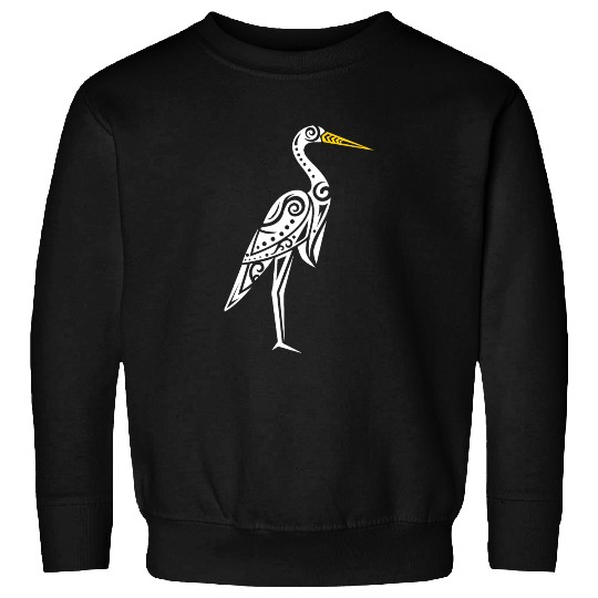 Maori Kotuku White Heron Polynesian T Tattoo Sweatshirts