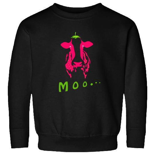 Strawberry cow, Strawberry cow pink, pink cow Sweatshirts