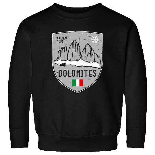 Dolomites Italy Emblem Sweatshirts