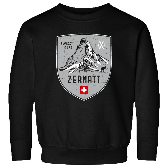 Zermatt Switzerland Emblem Sweatshirts