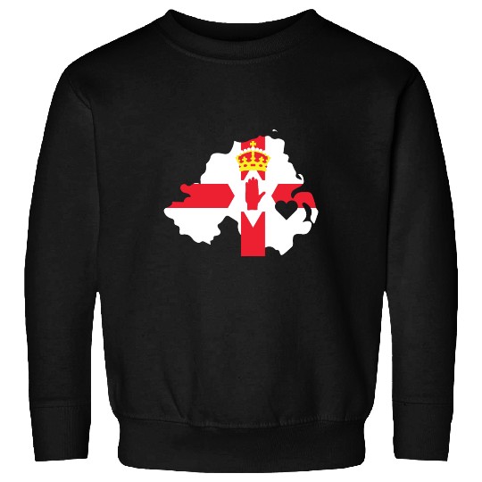 Love Northern Ireland Gift Irish Pride Heart Sweatshirts