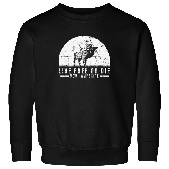 Live Free or Die New Hampshire Hiking Sweatshirts