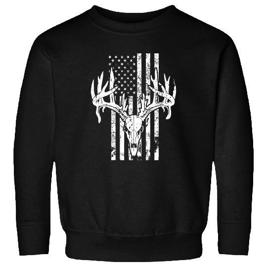 Deer Hunting USA Flag Sweatshirts