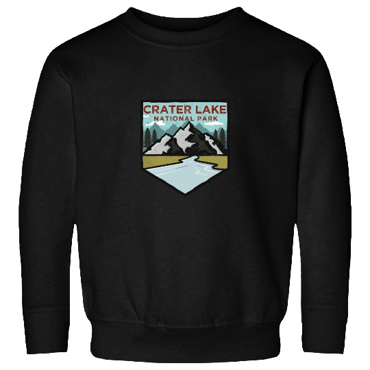Retro Vintage Crater Lake National Park Gift Sweatshirts