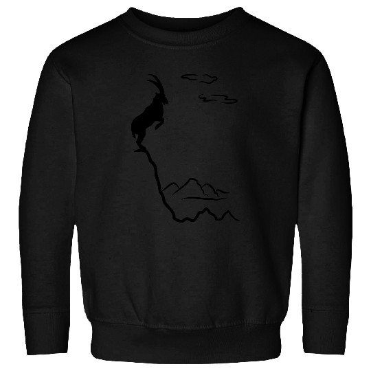 Mountain ibex, mountain goat Sweatshirts
