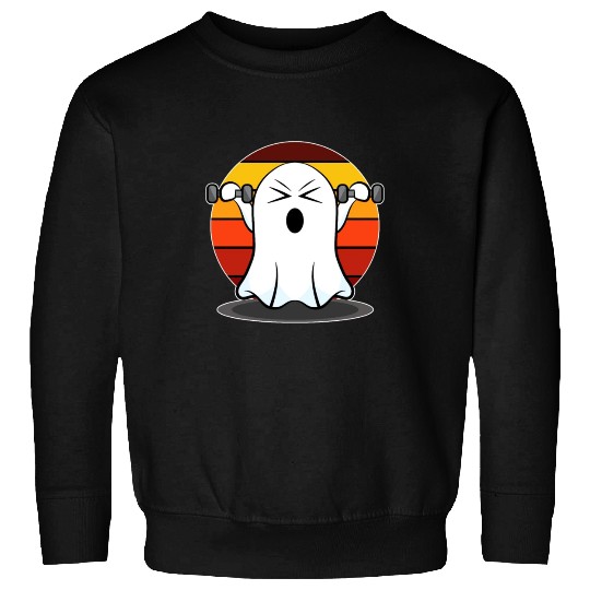 Halloween gift ghost fitness bodybuilding workout Sweatshirts