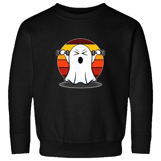 Halloween gift ghost fitness bodybuilding workout Sweatshirts