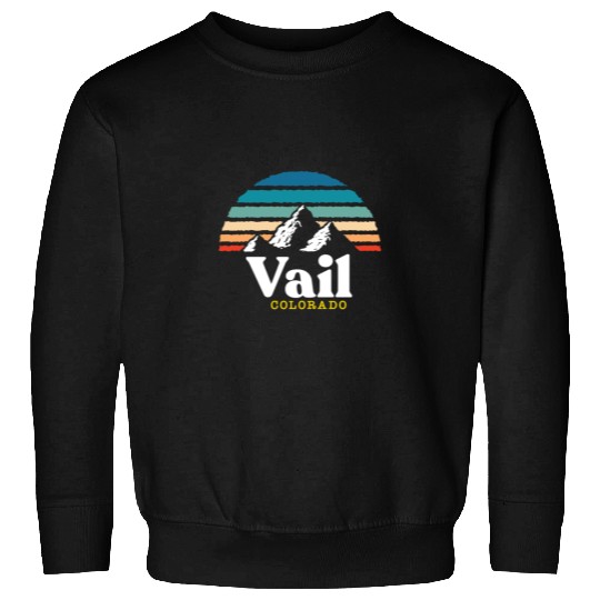 Vail Colorado Usa Ski Resort 1980S Retro Gift Sweatshirts