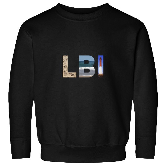 Lbi Long Beach Island Nj Photo Beach Ocean Lightho Sweatshirts
