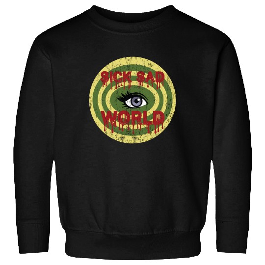 Daria Sick Sad World Drippy Text Eye Logo Sweatshirts