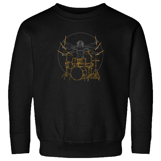 Da Vinci Drummer Beat Band Sweatshirts
