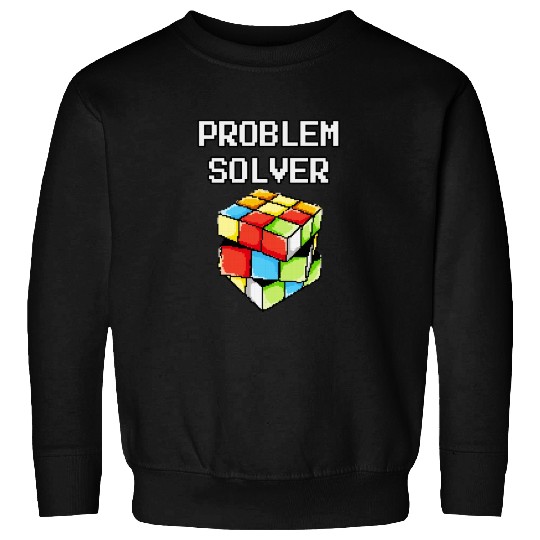 Problem Solver Puzzle Cube Math Nerd Sweatshirts