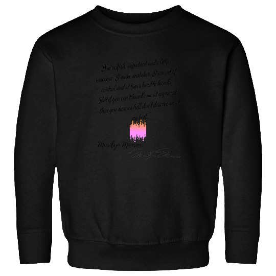Eco Sweatshirts quote Marilyn Monroe