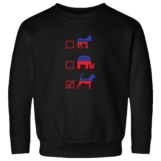 Republican Dog Voting Ballot Paper Democrat Sweatshirts