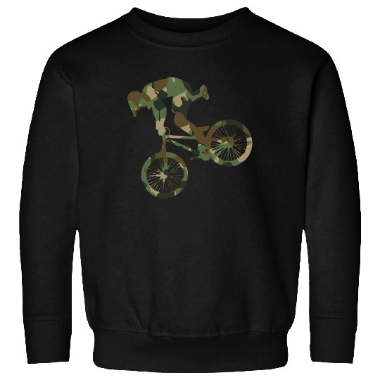 Vintage BMX Bike Racing Camouflage Sweatshirts