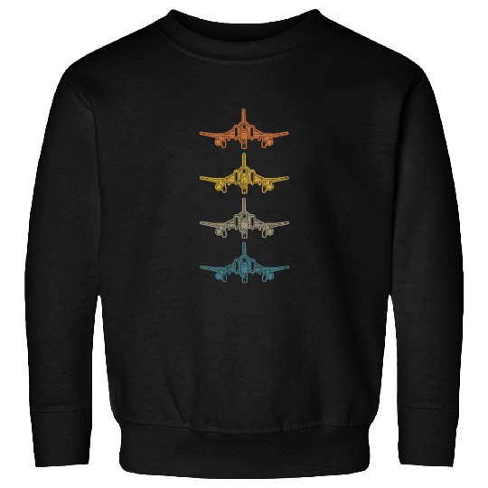 Retro F-4 Phantom Fighter Jet Vintage F4 Airplane Sweatshirts