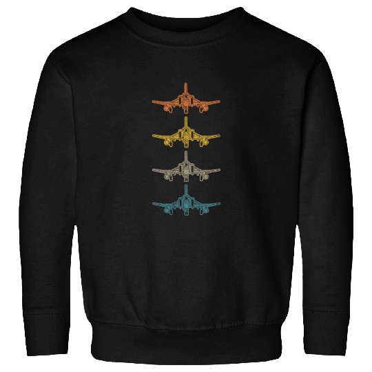 Retro F-4 Phantom Fighter Jet Vintage F4 Airplane Sweatshirts