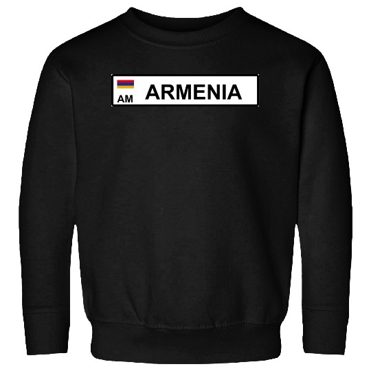 Realistic Armenia License Plate Sticker Sweatshirts