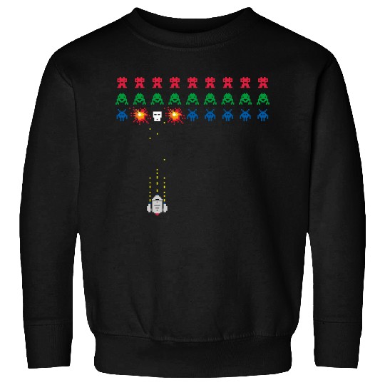 Space Invader 8 bits old school game Sweatshirts