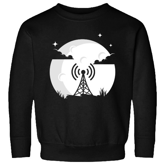 Radio Moon HAM Radio Gift Radio Operator Sweatshirts