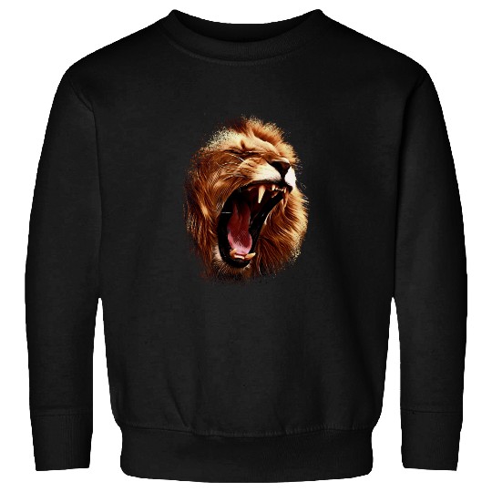 angry roaring lion | lions head Sweatshirts