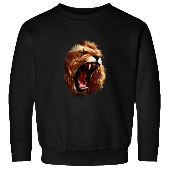 angry roaring lion | lions head Sweatshirts