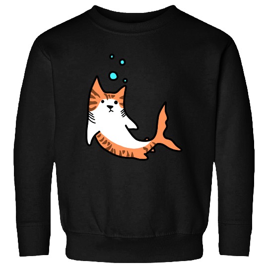 Cat Fish Shark Sweatshirts